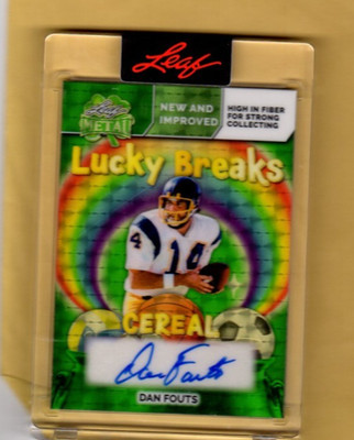 DAN FOUTS  1/1  AUTOGRAPH 2026 Leaf Metal  ST. PARRICK'S DAY LUCKY BREAKS CEREAL