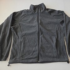 Columbia Benton Springs Jacket Fleece Grey Womens Full Zip Womens XL. Sku A1-20