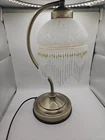 Vintage Art Deco Tiffany Style Table Lamp Tasselled Home Decor Electrical 38cm