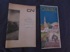 2 Canadian National RR Public  Timetable/Brochure LOT 1931 & 1962