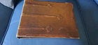 Beautiful Brown Leather Bound Art Noveua Large Photo album with 67 Old Postcards