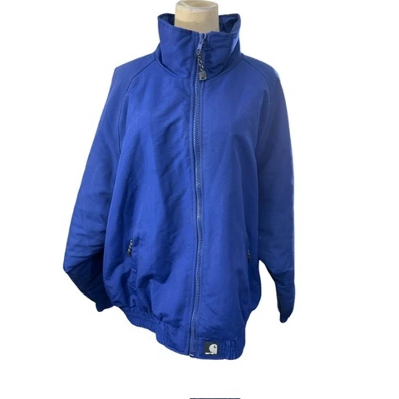 "CARHARTT" Vintage Bomber Nylon Jacket SZ XL Mint Korea Made Y2K Preppy Tween