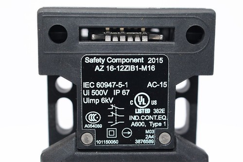 SCHMERSAL AZ 16-12ZIB1-M16 SAFETY SWITCH 101150050 - Picture 5 of 9