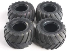 Tamiya TAM9805213 Tires: Lunchbox/Pumpkin (4)