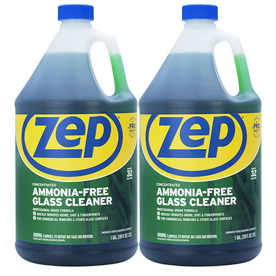 Ammonia Free Glass Cleaner Concentrate 1 Gallon (Case of 2) ZU1052 - Commercial