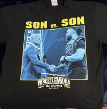 WWF/WWE Wrestlemaina 39 Son Vs Son Roman Vs Cody Rap Tee Shirt IYKYK Men?s Large