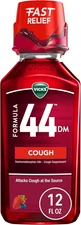 Vicks Formula 44 DM Cough Liquid, Over-The-Counter Medicine, Day or Night, Cough