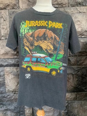 Vtg Jurassic Park Jurassic World 2025 Movie Black T shirt Heavy cotton S-5XL