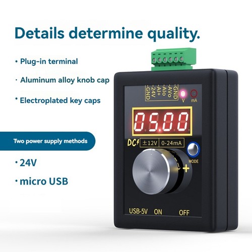 -002 0-24mA ±12V Handheld Analog Voltage and Current Generator5875 - Photo 8/10