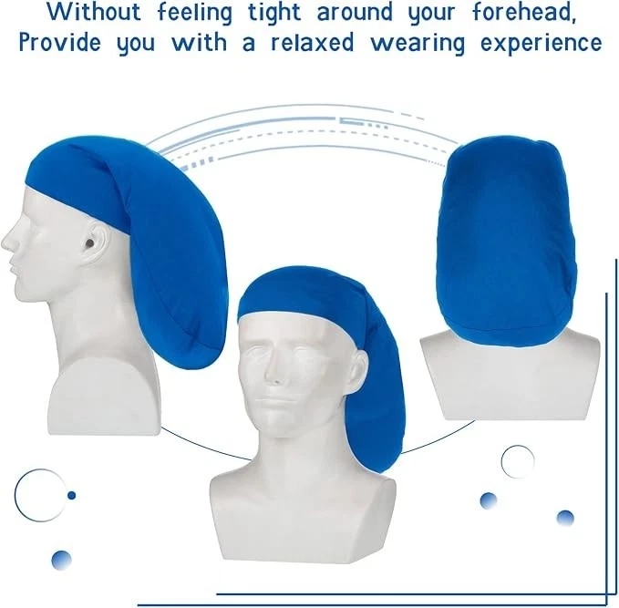 Gorra Dreadlock unisex de 4 piezas talla única-mediana, roja, azul, gris oscuro, negra  Foto 4 de 4