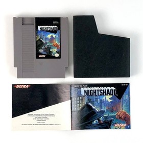 🎮 NINTENDO NES &ndash; NIGHTSHADE &ndash; BOX & MANUAL INCLUDED