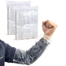 Disposable Oversleeves Covers, 200PCS Plastic Arm Sleeves Covers for Painting...
