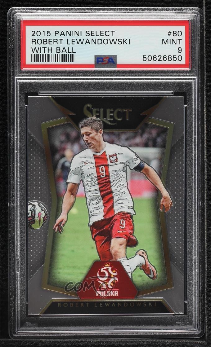 2015-16 Panini Select Robert Lewandowski #80 PSA 9 MINT 07kd