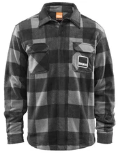 ThirtyTwo Rest Stop Button Up Fleece Mens Black Charcoal