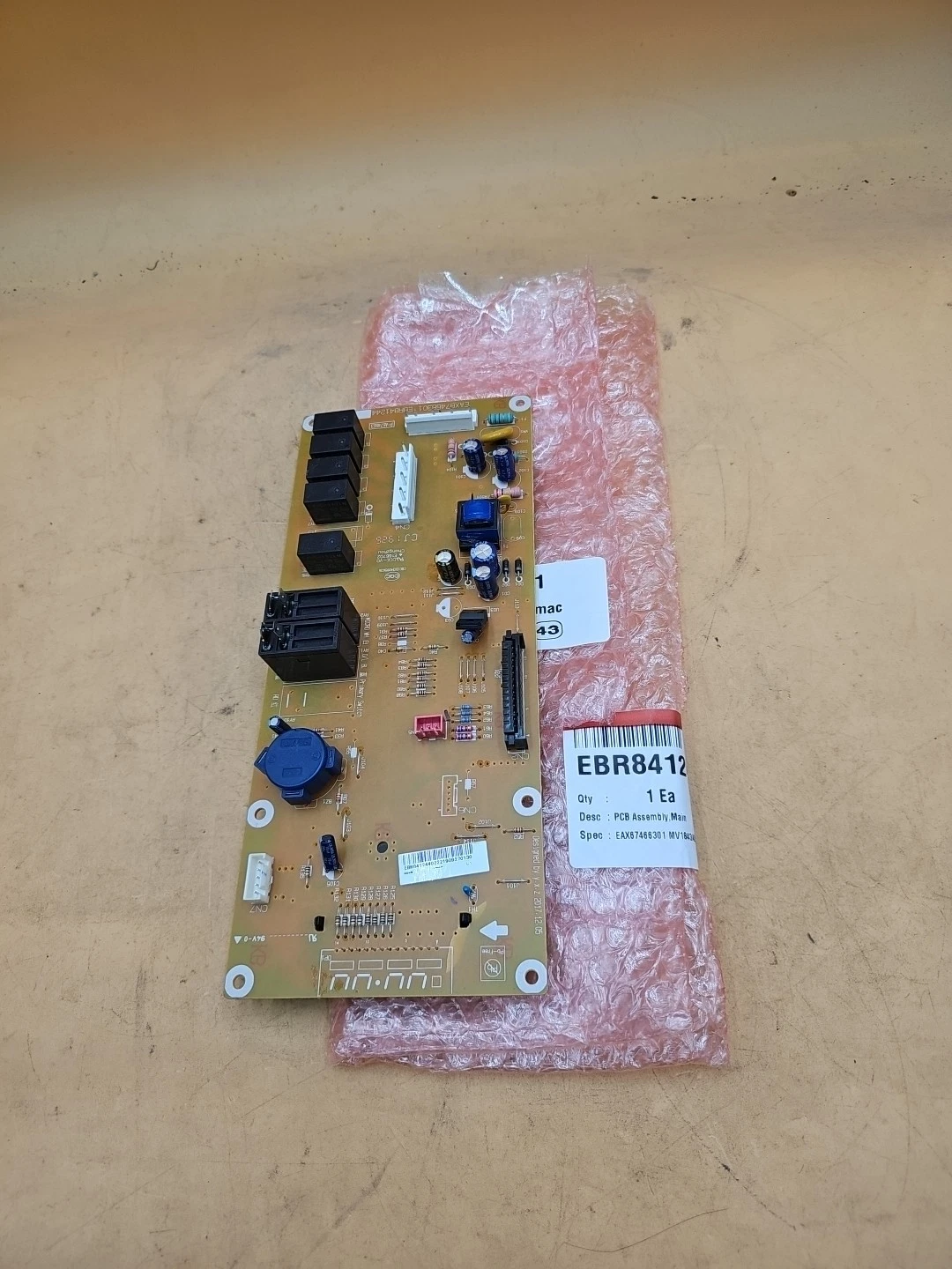 LG EBR84124402 OEM Microwave PCB Assy Display Board