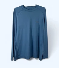 Simms Cor3 Fishing Pullover Men's 2X Blue Lightweight Performance Shirt