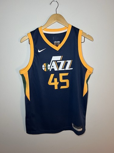 Jugend Nike Donovan Mitchell Utah Jazz marineblau Trikot Größe Large 14/16