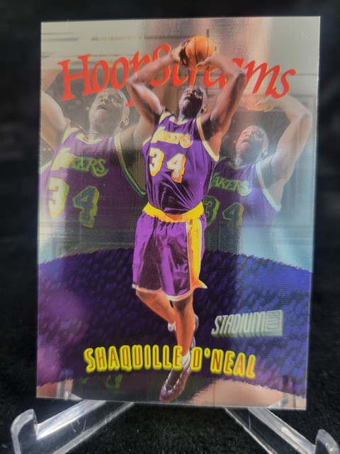 1997-98 Topps Stadium Club Hoop Screams #HS1 Shaquille O'Neal Foil Insert NM