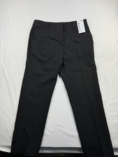 George Asda Black Tapered Trousers Size 14 Short Leg New