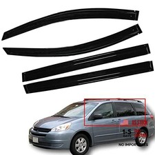 4PCS Side Window Vent Visor Rain Guard Deflector Acrylic Slim Style