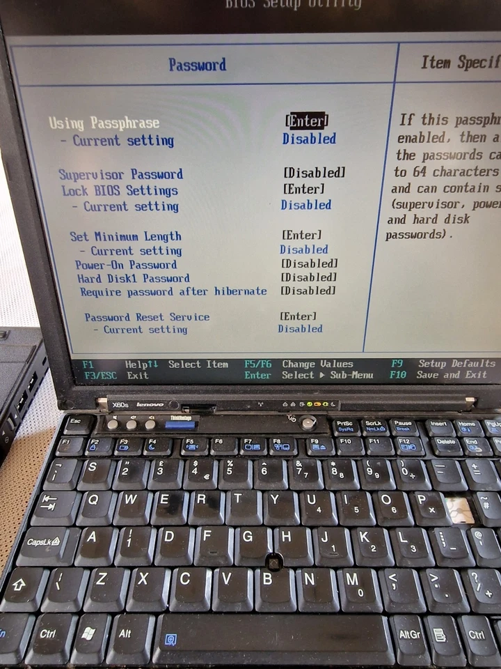 Vtg IBM Thinkpad X60s Laptop And TinkPad X6 Ultrabase Bios Tested Only With Issu - Image 4 of 4