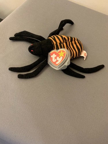 TY Beanie Baby "Spinner" The Spider MWMT 5th Gen MINT P.E. Pellets - Picture 1 of 2