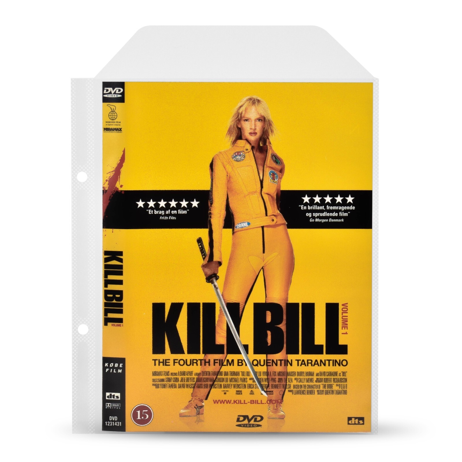 3L DVD Sleeves with Binder Holes for DVD Storage Twin Pack of 200