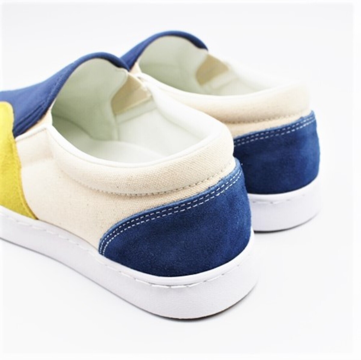 KAPITAL Shoes Slip-on Sneakers RAINBOWY Smile Bule White