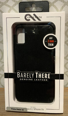   Case-Mate,Barely There,Genuine Leather,Case For iPhone X/XS,New