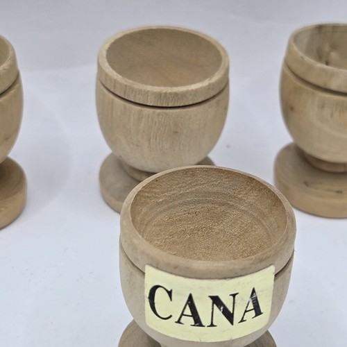 Holz Kommunion Heilige Tassen Abendmahl handgeschnitzt - 4er Set, 1,5" H - Bild 4 von 10