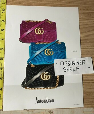 Gucci Handbags Bag Scene Neiman Marcus Stores Advertising