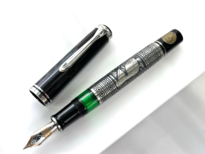 希少　ビンテージ　イタリア プリズナーオールインワン Pelikan 90s Old Style M910 Toledo 925 Silver 18K (PF