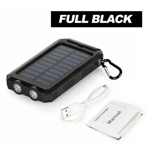 Portable Solar Power Bank 2USB Fast Charger Backup Battery Pack for Mobile Phone - Picture 13 of 18