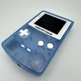 Nintendo Game Boy Color GBC IPS Q5 XL Laminated Backlight Backlit White Blue