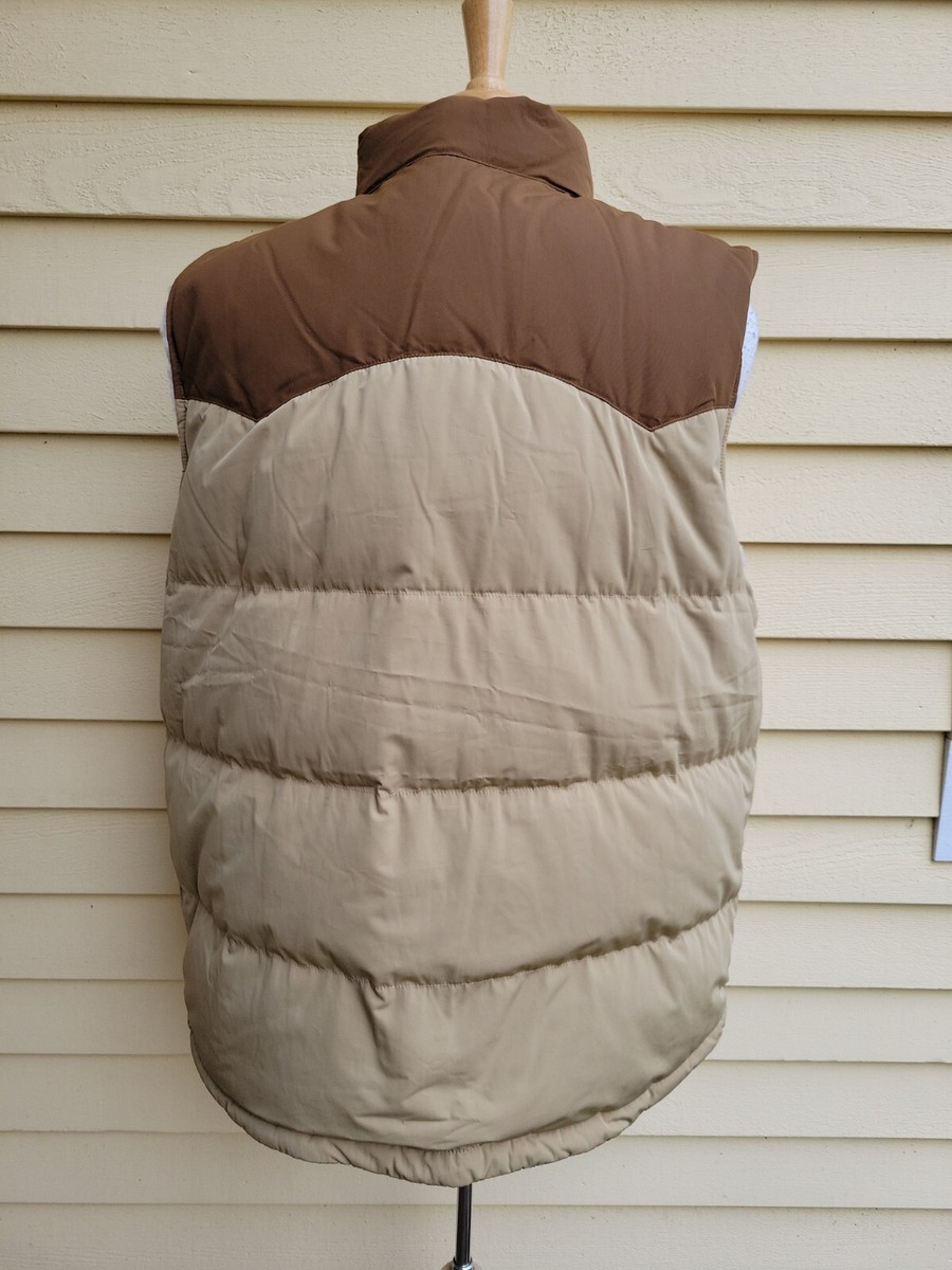 Patagonia Men's XL Reversible Bivy Down Vest. Classic Tan Patagonia Men's XL Reversible Bivy Down Vest. Classic Tan