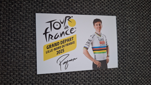 TADEJ POGACAR # TOUR DE FRANCE 2025 / UAE - 6x4 SIGNED PHOTO (PRINT)