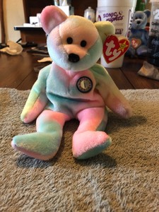 1999 birthday bear beanie baby