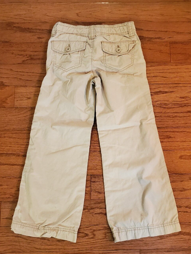 LOT OF 2 GAP Kids Girls Blue jeans boot cut and Khaki Pants Size 6 Regular - Picture 7 of 19