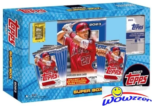 2023 Topps Update Baseball MASSIVE SUPER Box-146 Cards-EXCLUSIVE SILVER+PIN!