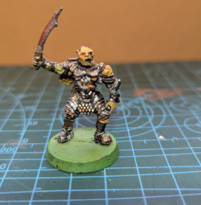 Metall Gothmog Ork General LOTR | bemalt | - Warhammer | Herr der Ringe | OOP