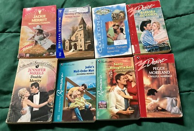 LOT of 8 Mixed SILHOUETTE ROMANCE Novels - Romance, Desire, Special Edition