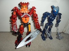LEGO Bionicle LOT of Two  Figures Toa Incompletes - See Pictures!