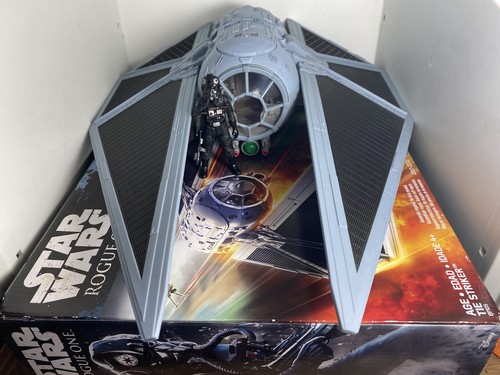 Star Wars Rogue One Tie Striker Ship Hasbro 2016 W/ Pilot + 2 EXTRA NERF DARTS
