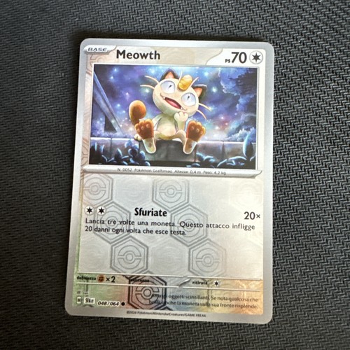 Meowth Secret Märchen SFA 048/064 Reverse Holo Foil Italienisch