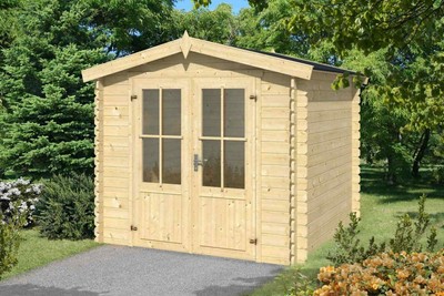 Lasita Maja Gerätehaus Houston 3x3m Holz Gartenhaus 28 mm ...