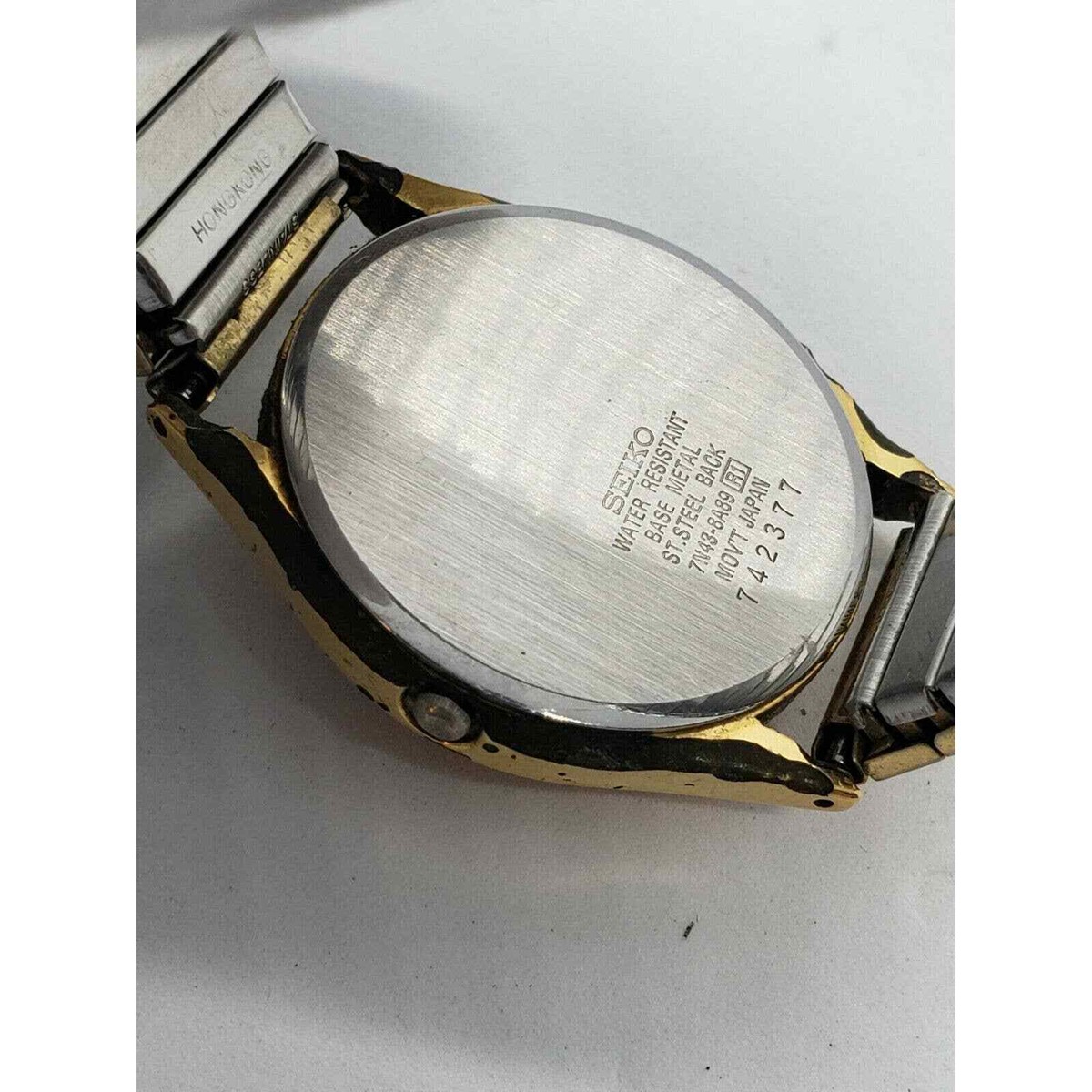 Seiko Men's Vintage Day Date Gold Tone 33mm Watch 7n43-8a89 | eBay