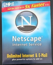 Netscape AOL Internet Service Collectible Program Disc, CD Vintage