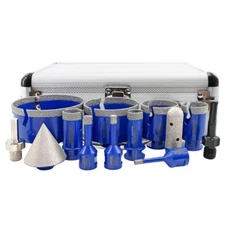 5/8 13pcs Diamond Drilling Core Bits Porcelain Tile Marble Grinder Hole Saw Set