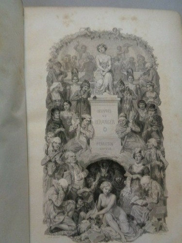1865 RARE Chansons de Beranger FRENCH Songs Engravings Music 3 vol - Picture 5 of 12
