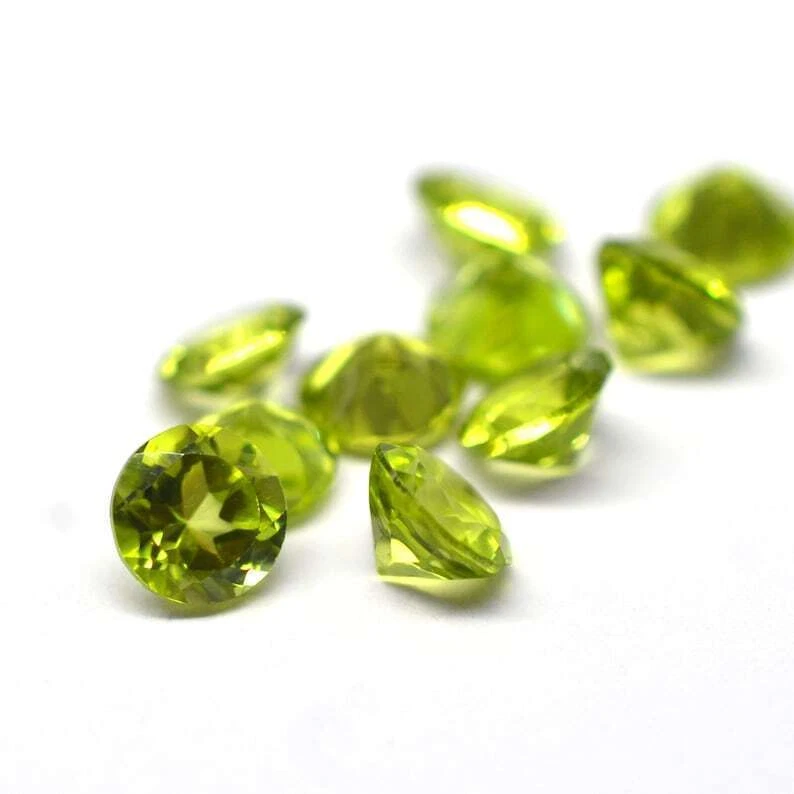 8.50 Karat Peridot Rund Schliff Lose Edelsteine - Bild 2 von 4